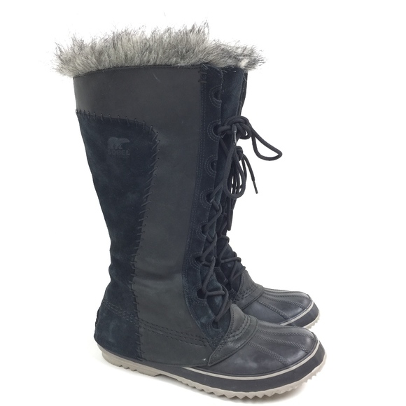 Sorel Shoes - SOREL Cate The Great Tall Boots Black NL1572-010